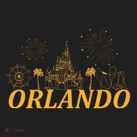 Orlando Florida Gold Logo Hat thumb 2
