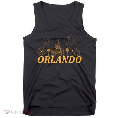 Orlando Florida Gold Logo Tank Top