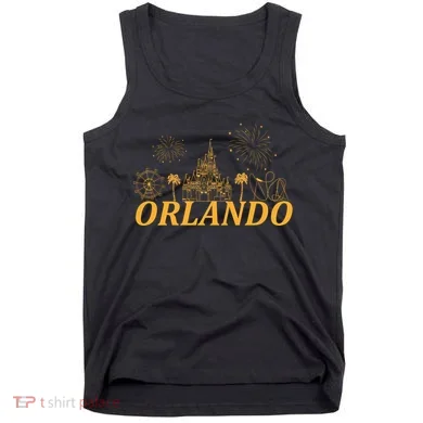 Orlando Florida Gold Logo Tank Top