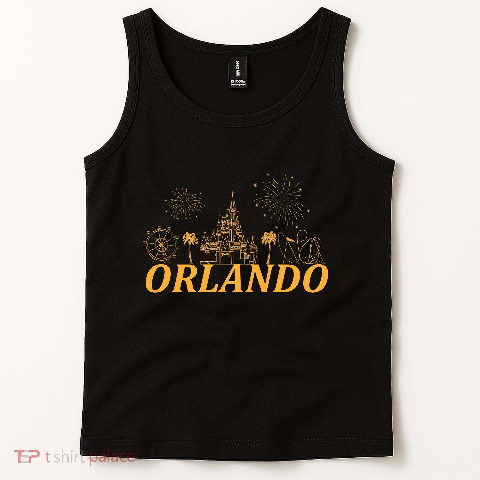Orlando Florida Gold Logo Tank Top