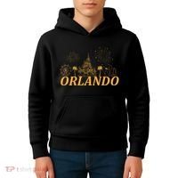 Orlando Florida Gold Logo Kids Hoodie thumb 4