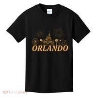 Orlando Florida Gold Logo Kids T-Shirt thumb 0