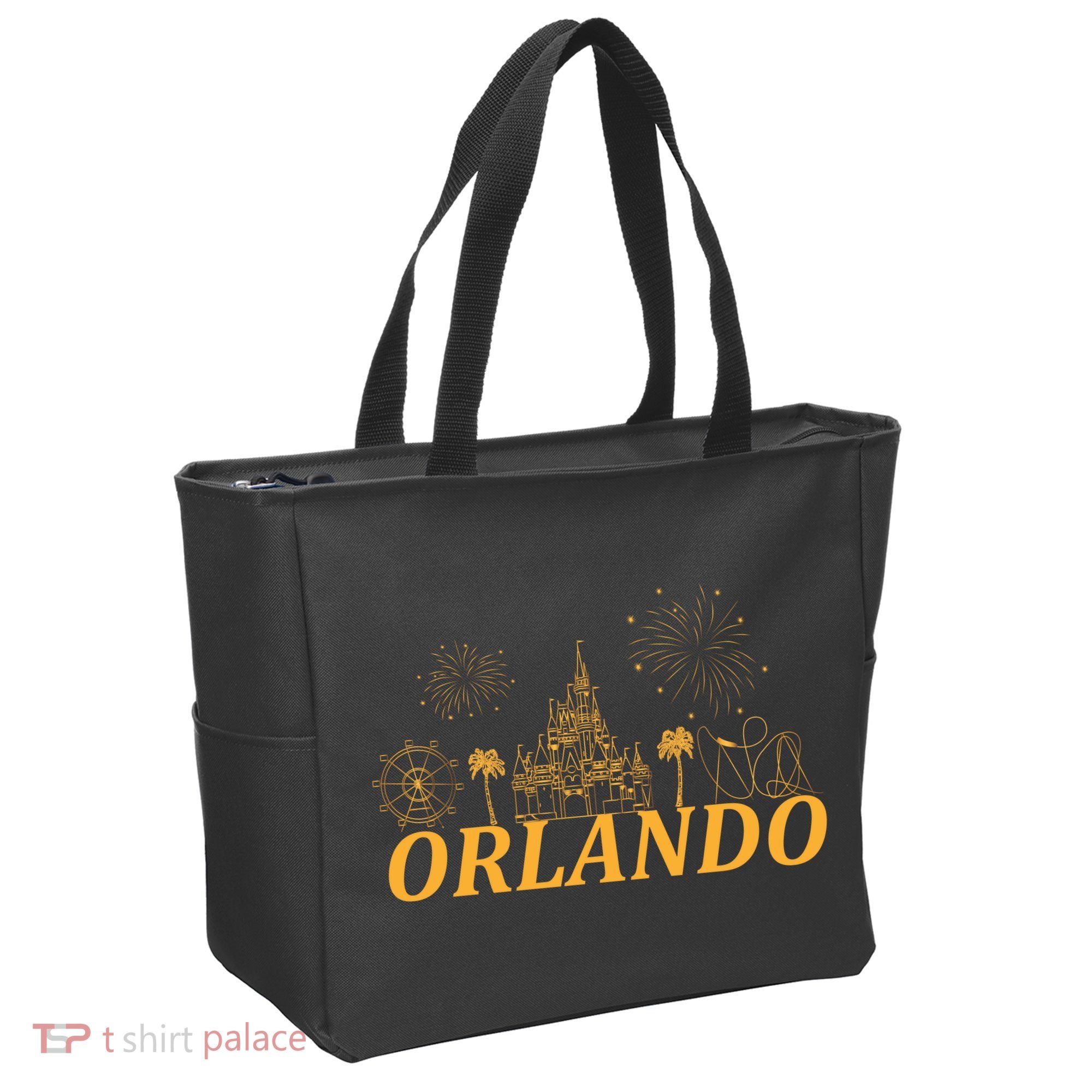 Orlando Florida Gold Logo Tote Bag