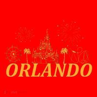 Orlando Florida Gold Logo Santa Hat thumb 1