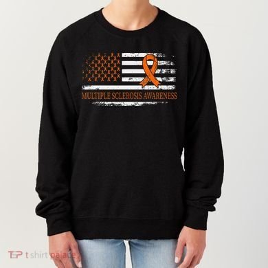 Orange Ribbon Ms Multible Sclerosis Awareness Women's Sweatshirt