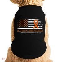 Orange Ribbon Ms Multible Sclerosis Awareness Doggie Tank thumb 0
