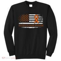 Orange Ribbon Ms Multible Sclerosis Awareness Sweatshirt thumb 0