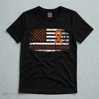 Orange Ribbon Ms Multible Sclerosis Awareness T-Shirt thumb 5