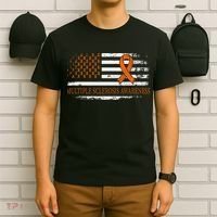 Orange Ribbon Ms Multible Sclerosis Awareness T-Shirt thumb 6