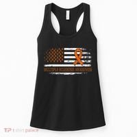 Orange Ribbon Ms Multible Sclerosis Awareness Women's Tank Top thumb 0