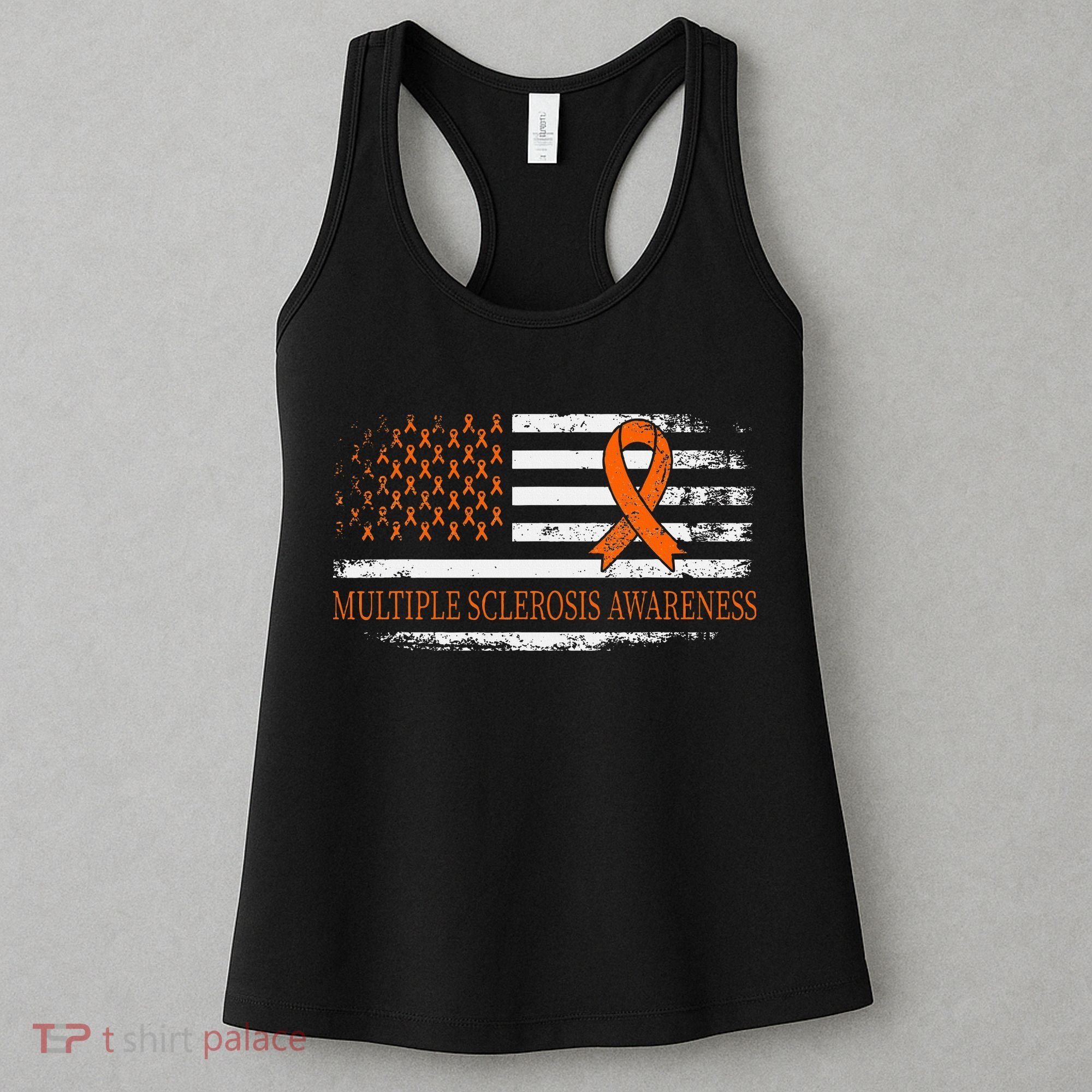 Orange Ribbon Ms Multible Sclerosis Awareness Women's Tank Top