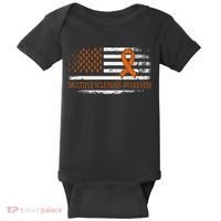 Orange Ribbon Ms Multible Sclerosis Awareness Baby Bodysuit thumb 0