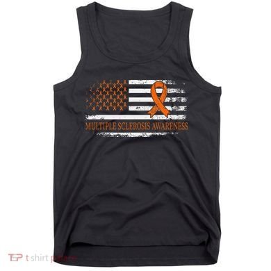 Orange Ribbon Ms Multible Sclerosis Awareness Tank Top