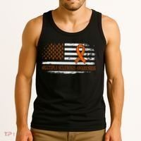 Orange Ribbon Ms Multible Sclerosis Awareness Tank Top thumb 3