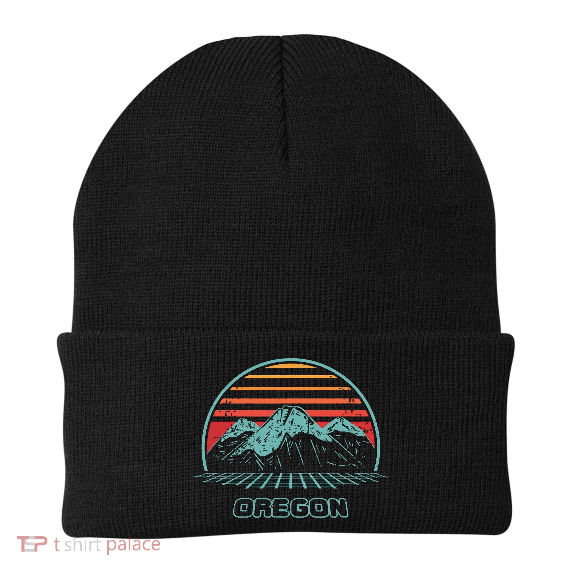 Oregon Retro Mountain Hiking 80s Style Beanie