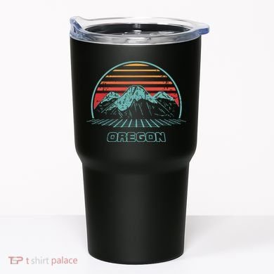 Oregon Retro Mountain Hiking 80s Style Tumbler
