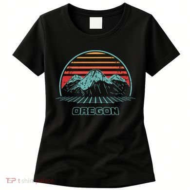 Oregon Retro Mountain Hiking 80s Style Women's T-Shirt