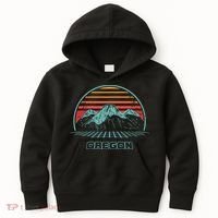 Oregon Retro Mountain Hiking 80s Style Kids Hoodie thumb 0