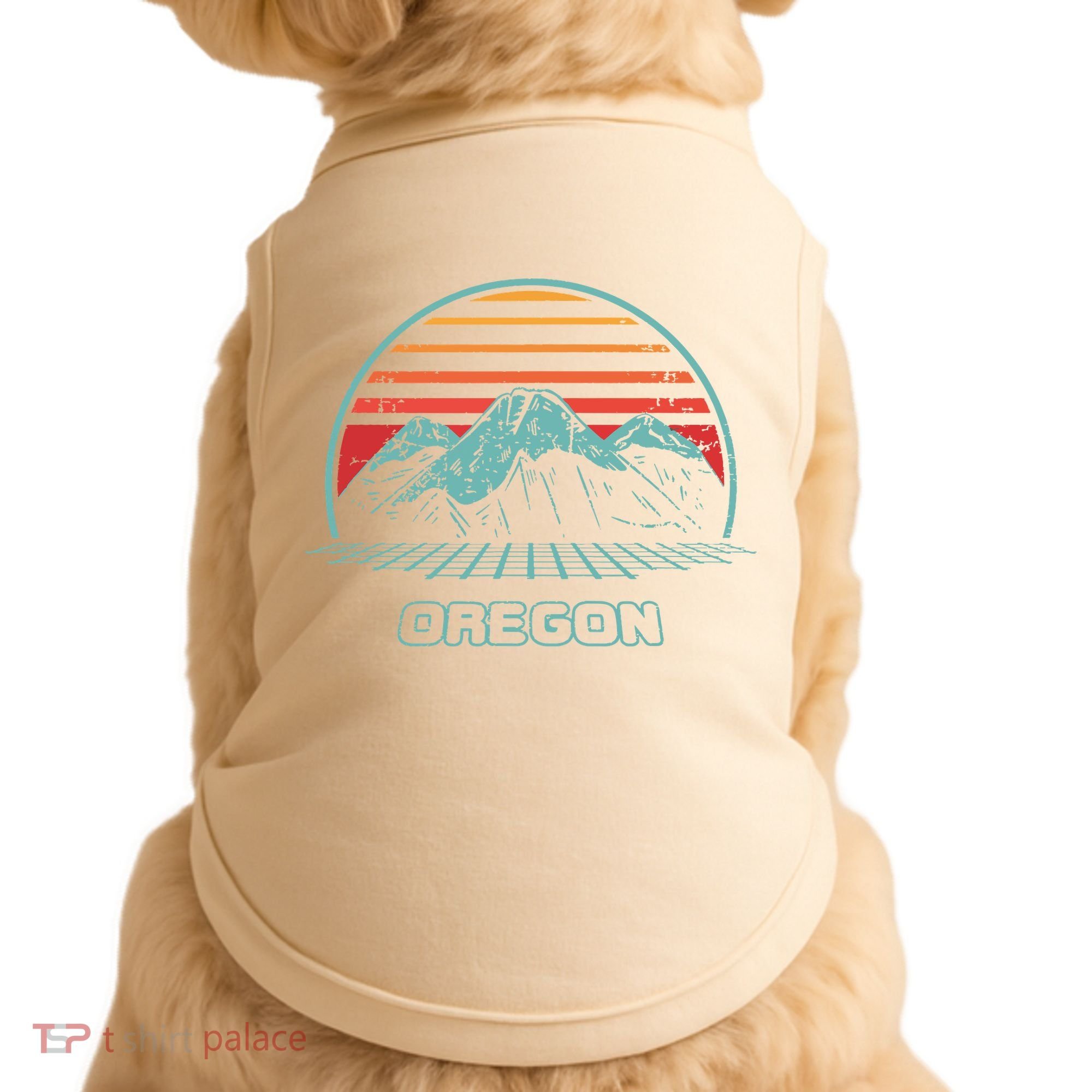 Oregon Retro Mountain Hiking 80s Style Doggie Tank