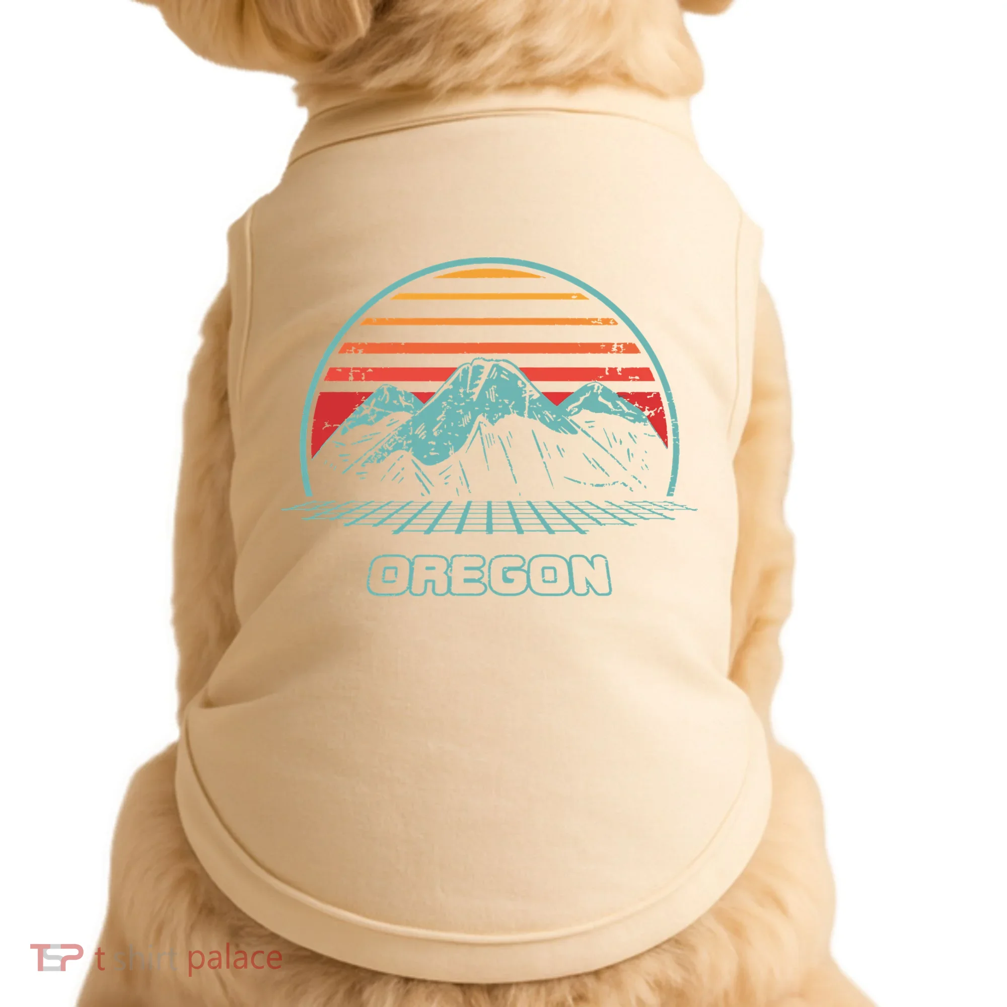 Oregon Retro Mountain Hiking 80s Style Doggie Tank