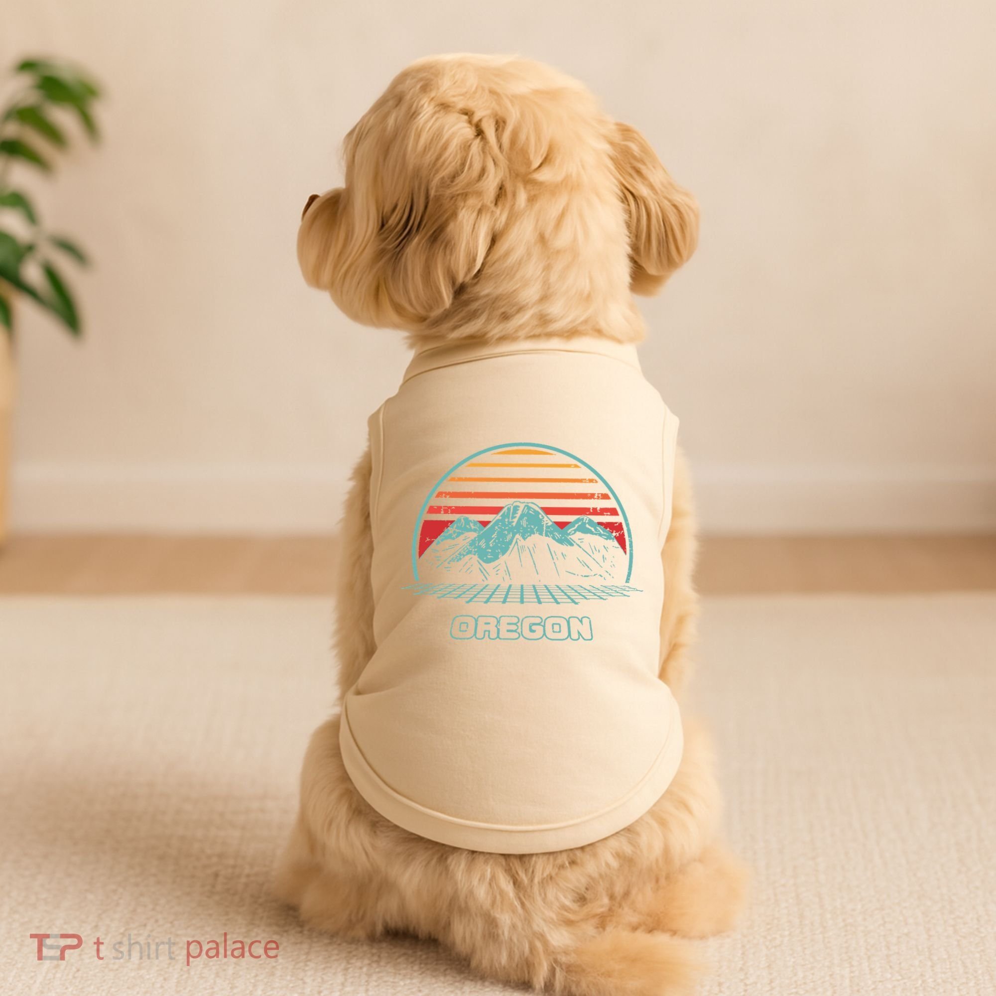 Oregon Retro Mountain Hiking 80s Style Doggie Tank