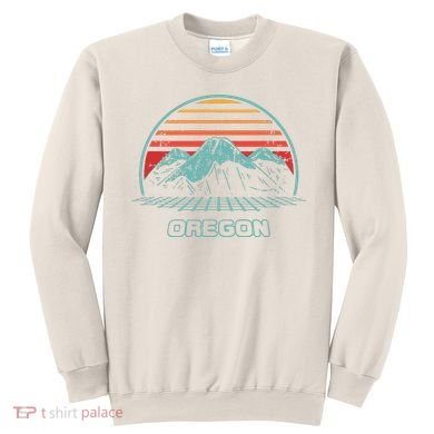 Oregon Retro Mountain Hiking 80s Style Sweatshirt