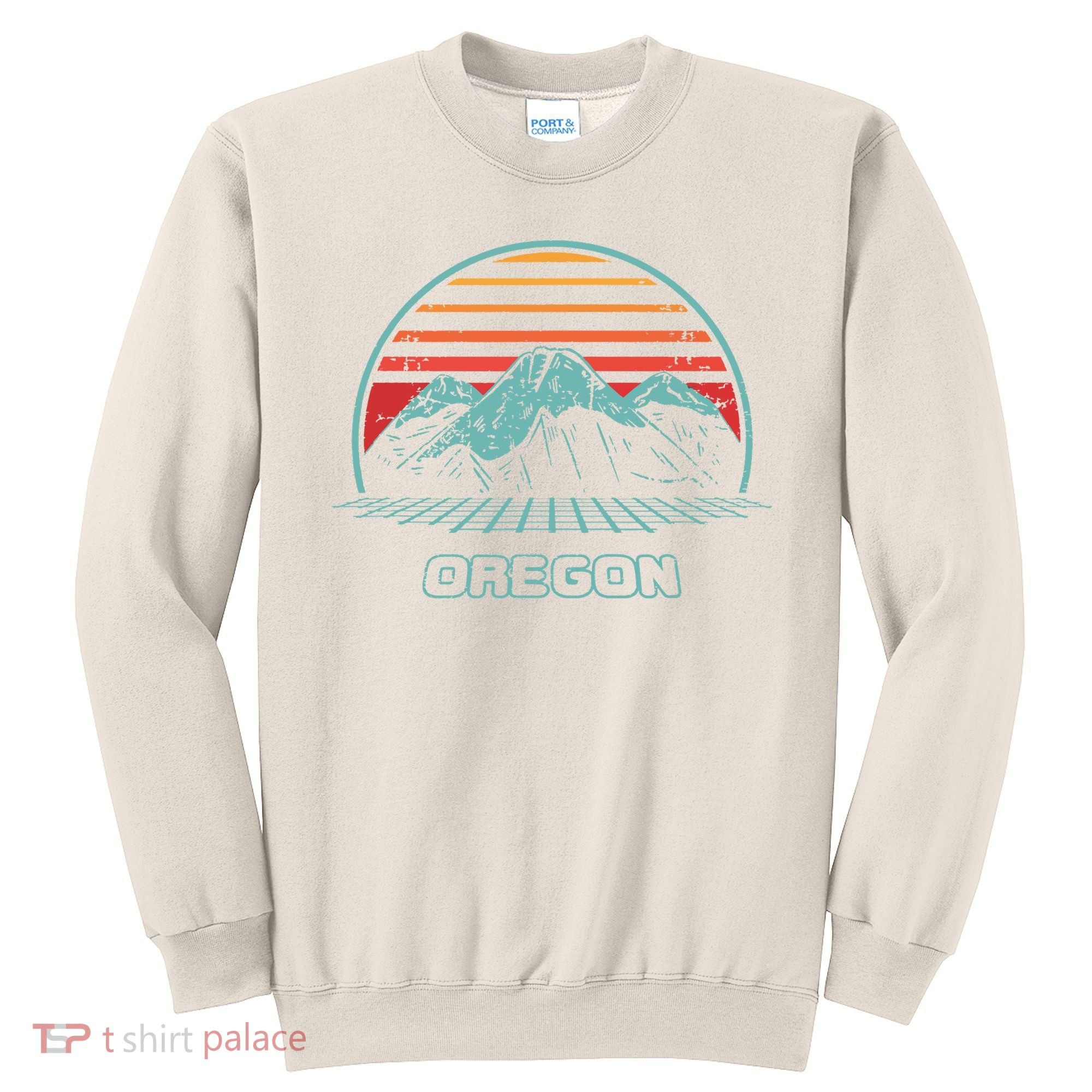 Oregon Retro Mountain Hiking 80s Style Sweatshirt