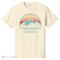 Oregon Retro Mountain Hiking 80s Style T-Shirt thumb 0