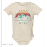 Oregon Retro Mountain Hiking 80s Style Baby Bodysuit thumb 0