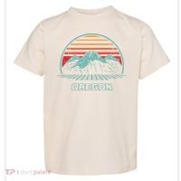 Oregon Retro Mountain Hiking 80s Style Toddler T-Shirt thumb 0