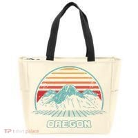 Oregon Retro Mountain Hiking 80s Style Tote Bag thumb 0