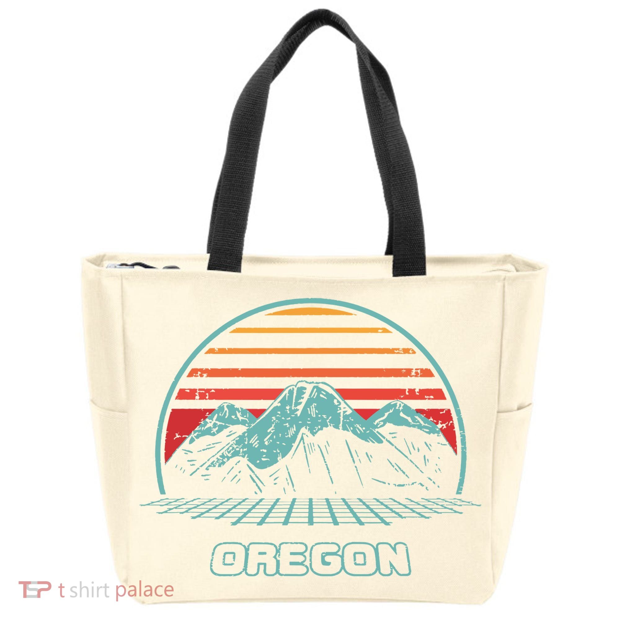 Oregon Retro Mountain Hiking 80s Style Tote Bag