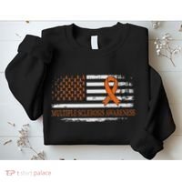Orange Ribbon Ms Multible Sclerosis Awareness Sweatshirt thumb 2