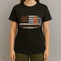 Orange Ribbon Ms Multible Sclerosis Awareness T-Shirt thumb 4