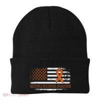 Orange Ribbon Ms Multible Sclerosis Awareness Beanie thumb 0