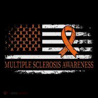 Orange Ribbon Ms Multible Sclerosis Awareness Women's Hoodie thumb 2