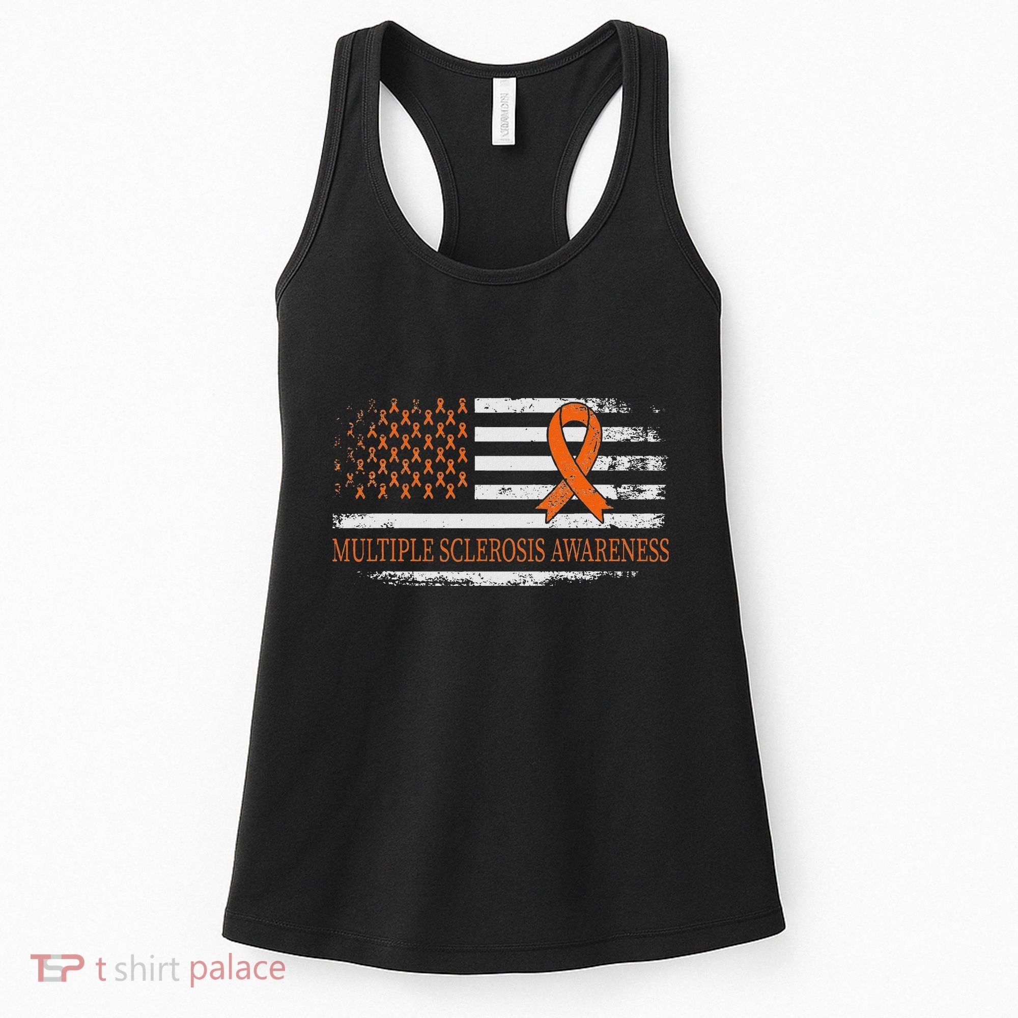 Orange Ribbon Ms Multible Sclerosis Awareness Women's Tank Top