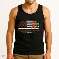 Orange Ribbon Ms Multible Sclerosis Awareness Tank Top thumb 3