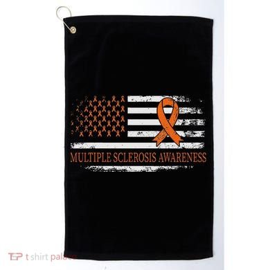 Orange Ribbon Ms Multible Sclerosis Awareness Golf Towel