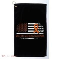 Orange Ribbon Ms Multible Sclerosis Awareness Golf Towel thumb 0