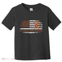Orange Ribbon Ms Multible Sclerosis Awareness Toddler T-Shirt thumb 0