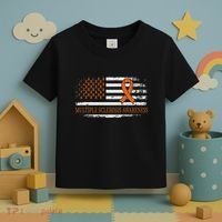 Orange Ribbon Ms Multible Sclerosis Awareness Toddler T-Shirt thumb 3