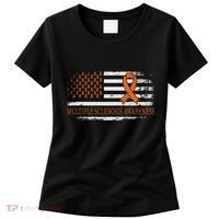 Orange Ribbon Ms Multible Sclerosis Awareness Women's T-Shirt thumb 0