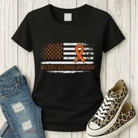 Orange Ribbon Ms Multible Sclerosis Awareness Women's T-Shirt thumb 3