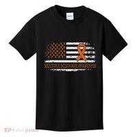 Orange Ribbon Ms Multible Sclerosis Awareness Kids T-Shirt thumb 0