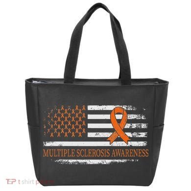 Orange Ribbon Ms Multible Sclerosis Awareness Tote Bag