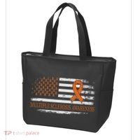 Orange Ribbon Ms Multible Sclerosis Awareness Tote Bag thumb 3