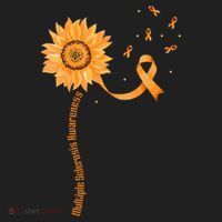 Orange Ribbon Multiple Sclerosis Awareness Women's Sweatshirt thumb 2