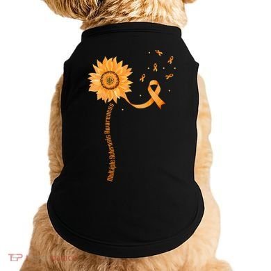 Orange Ribbon Multiple Sclerosis Awareness Doggie Tank