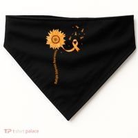 Orange Ribbon Multiple Sclerosis Awareness USA-Made Doggie Bandana thumb 0